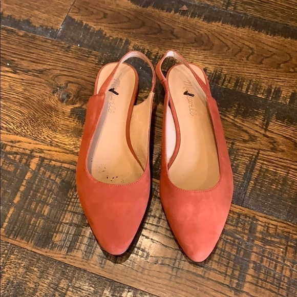 Madewell The Margot Slingback Flat in Suede AA174 - Picture 2 of 3